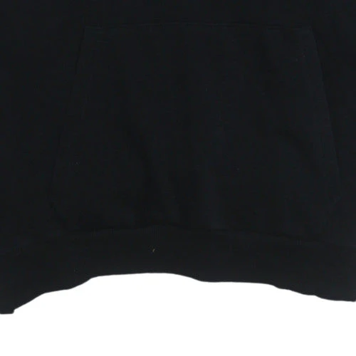 Umbro Mens Black Pullover Hoodie Size M Sports Fleece Jumper - Image 8