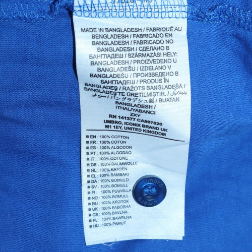 Umbro Men's Blue Cotton Polo Shirt M Regular Fit Short Sleeve - Image 6