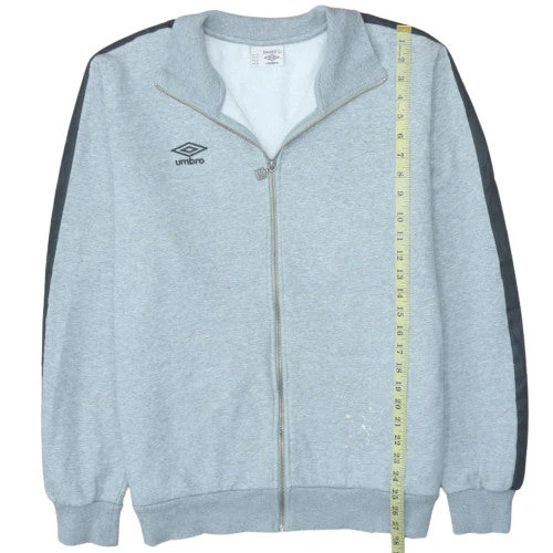 Umbro Men's Grey 2XL Track Jacket Full Zip Sportswear - Image 2