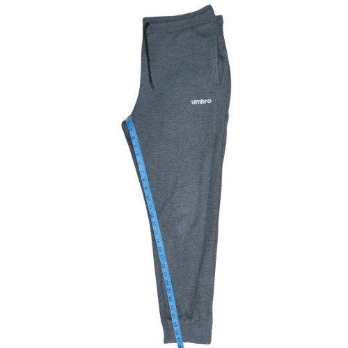 Umbro Men's Grey Fleece Jogger Trousers Size L Regular Fit - Image 3