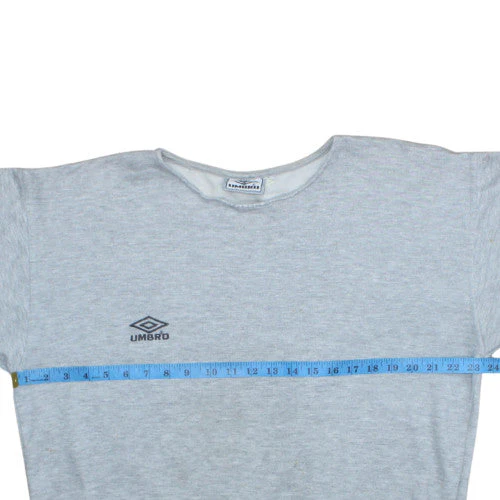Umbro Men's Grey L Crew Neck Pullover Sweatshirt Vintage Sportswear - Image 2