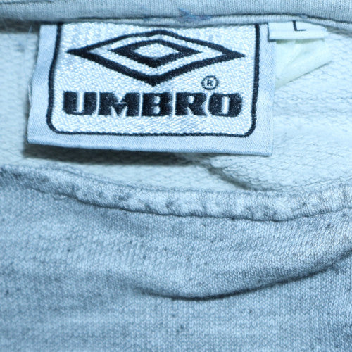 Umbro Men's Grey L Crew Neck Pullover Sweatshirt Vintage Sportswear - Image 5