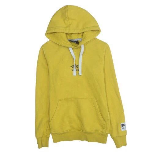 Umbro Men's Yellow Pullover Hoodie XS Sports Style
