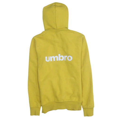 Umbro Men's Yellow Pullover Hoodie XS Sports Style - Image 4