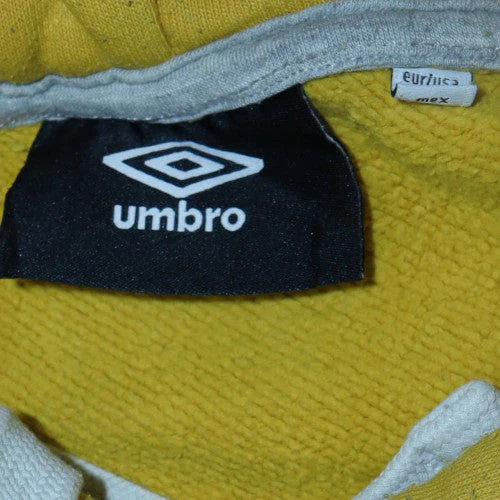 Umbro Men's Yellow Pullover Hoodie XS Sports Style - Image 5