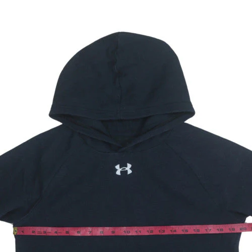 Under Armour Boys Black XL Pullover Fleece Hoodie with Logo - Image 2