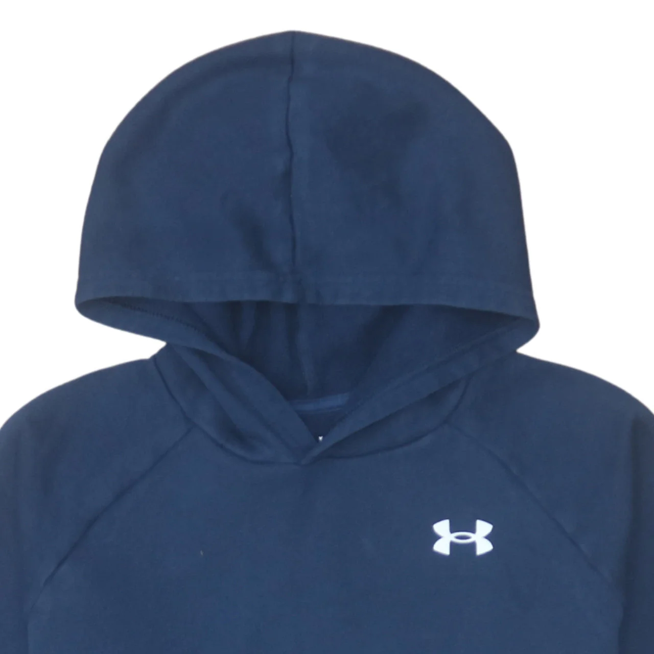 Under Armour Boys Blue Pullover Hoodie 13-14 Years Cotton Blend Fleece - Image 7