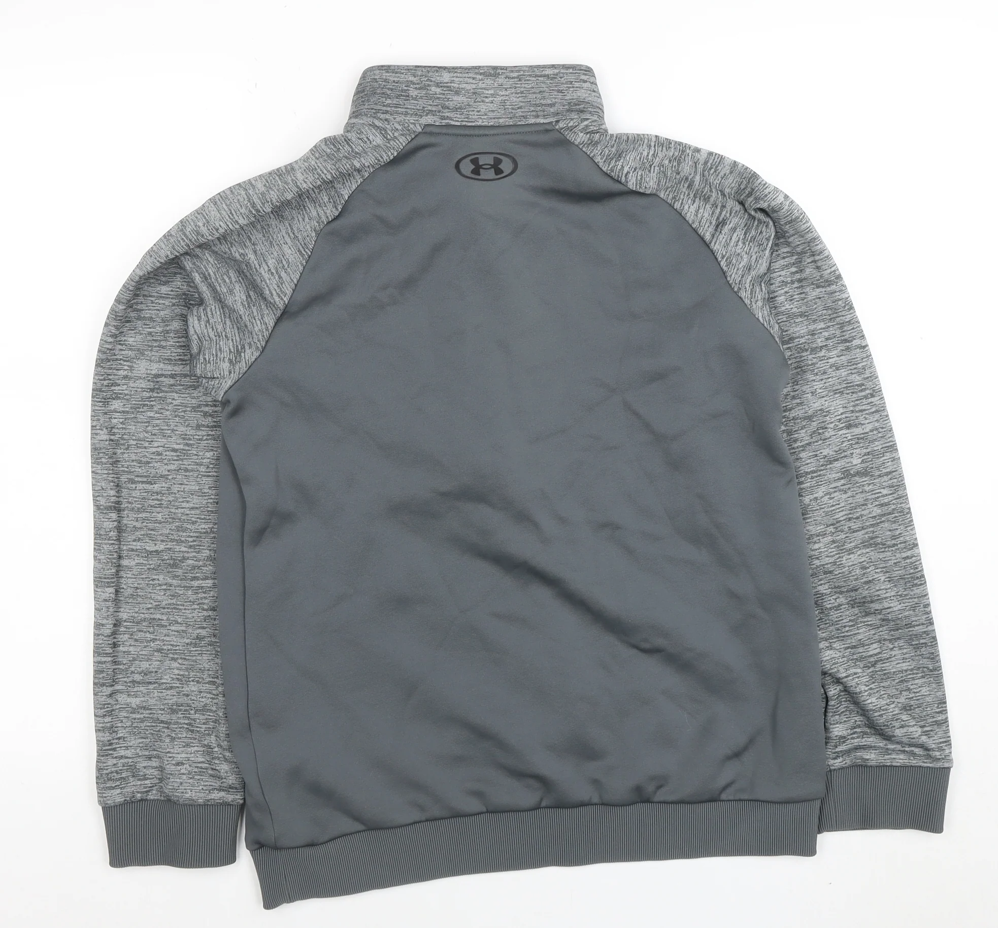 Under Armour Boys Grey 1/2 Zip Pullover Hoodie XL - Lightweight Training Top - Image 3