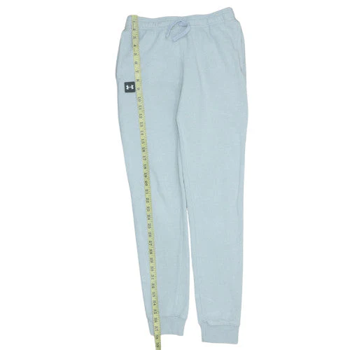 Under Armour Boys Grey Jogger Sweatpants Size 13 Years Fleece Activewear - Image 2