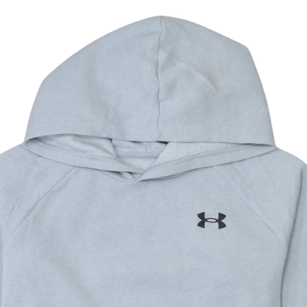 Under Armour Boys Grey Pullover Hoodie Size 158 Loose Fit Cotton Blend - Image 8