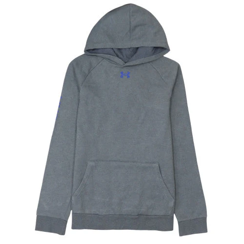 Under Armour Boys Grey Pullover Hoodie YXL 158 Fleece Hooded Sweatshirt