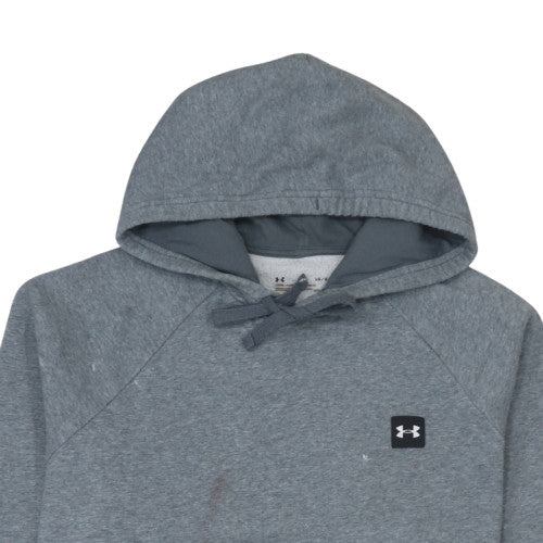 Under Armour Men Grey Pullover Hoodie L Loose Fit ColdGear - Image 8