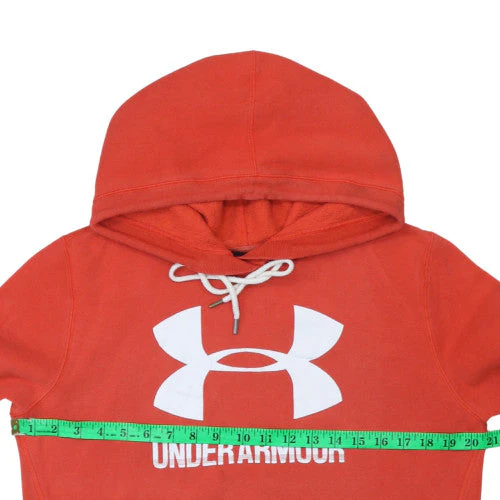 Under Armour Men Red Pullover Hoodie S Fleece Sportswear - Image 3