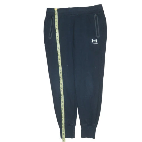 Under Armour Men’s Black Fleece Joggers M Relaxed Fit Tapered - Image 2