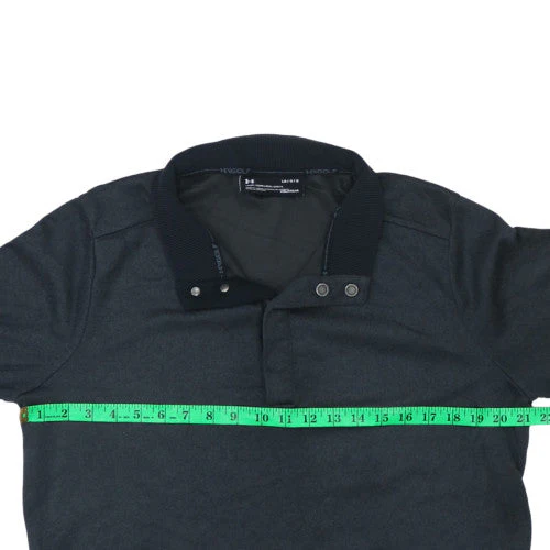 Under Armour Men’s Black Henley ColdGear Golf Sweatshirt Size L - Image 3