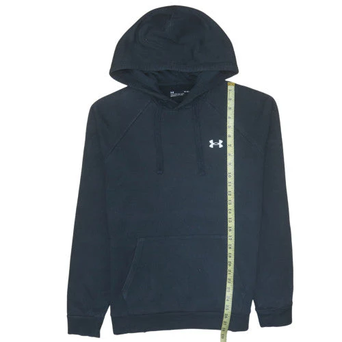 Under Armour Men’s Black Pullover Hoodie L Relaxed Fit Fleece Sweatshirt - Image 2