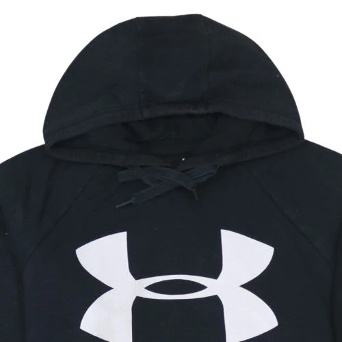Under Armour Men’s Black Pullover Hoodie Medium Fleece Logo Sweatshirt - Image 6