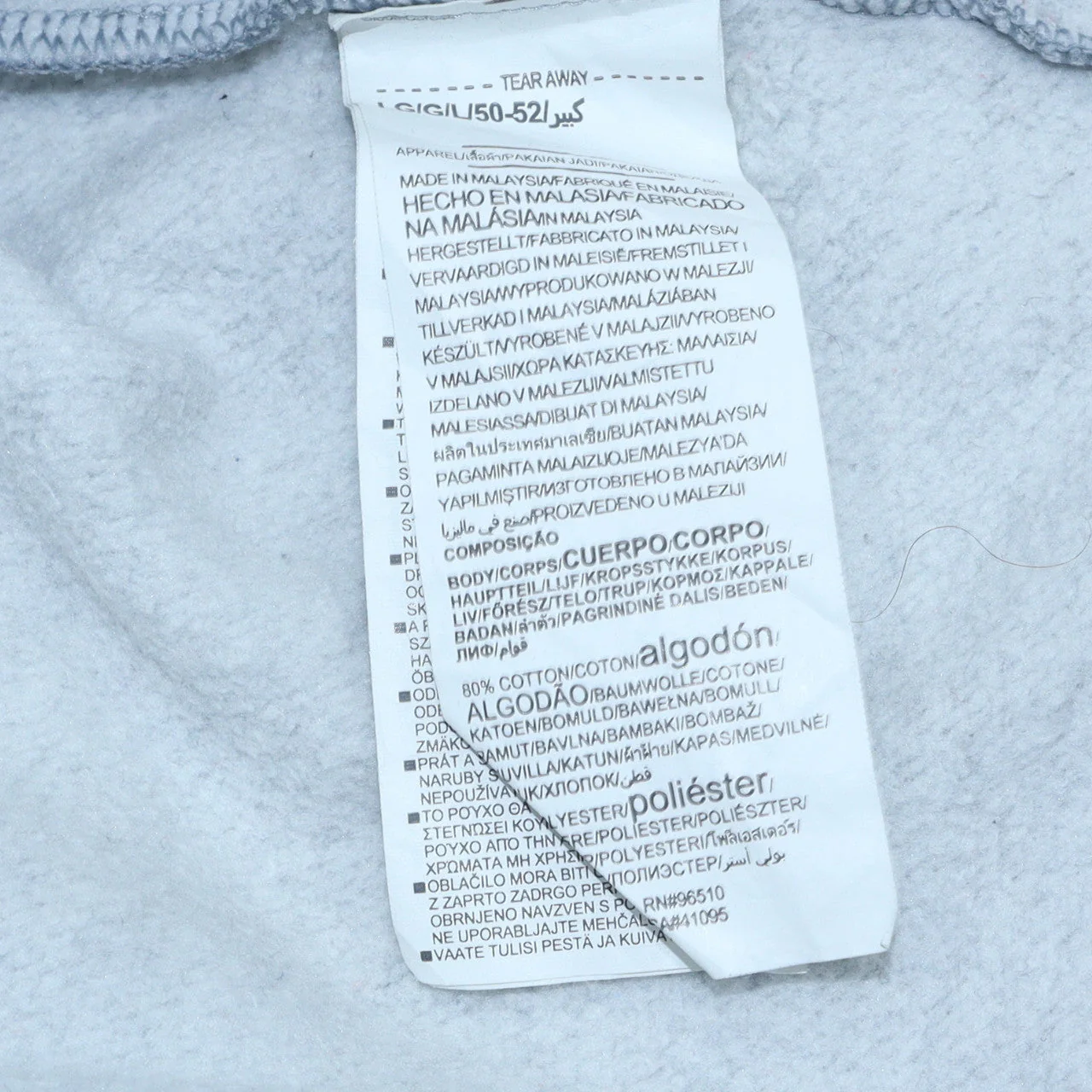 Under Armour Men’s Grey Full Zip Hoodie L Fleece Lightweight - Image 6