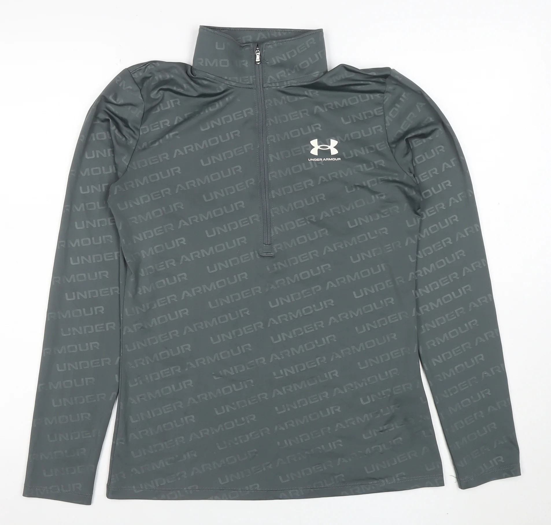 Under Armour Men’s Grey Long Sleeve 1/4 Zip Active Top Size S