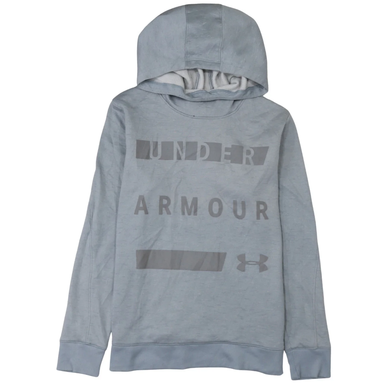 Under Armour Men’s Grey Pullover Hoodie M Sports Fleece Logo