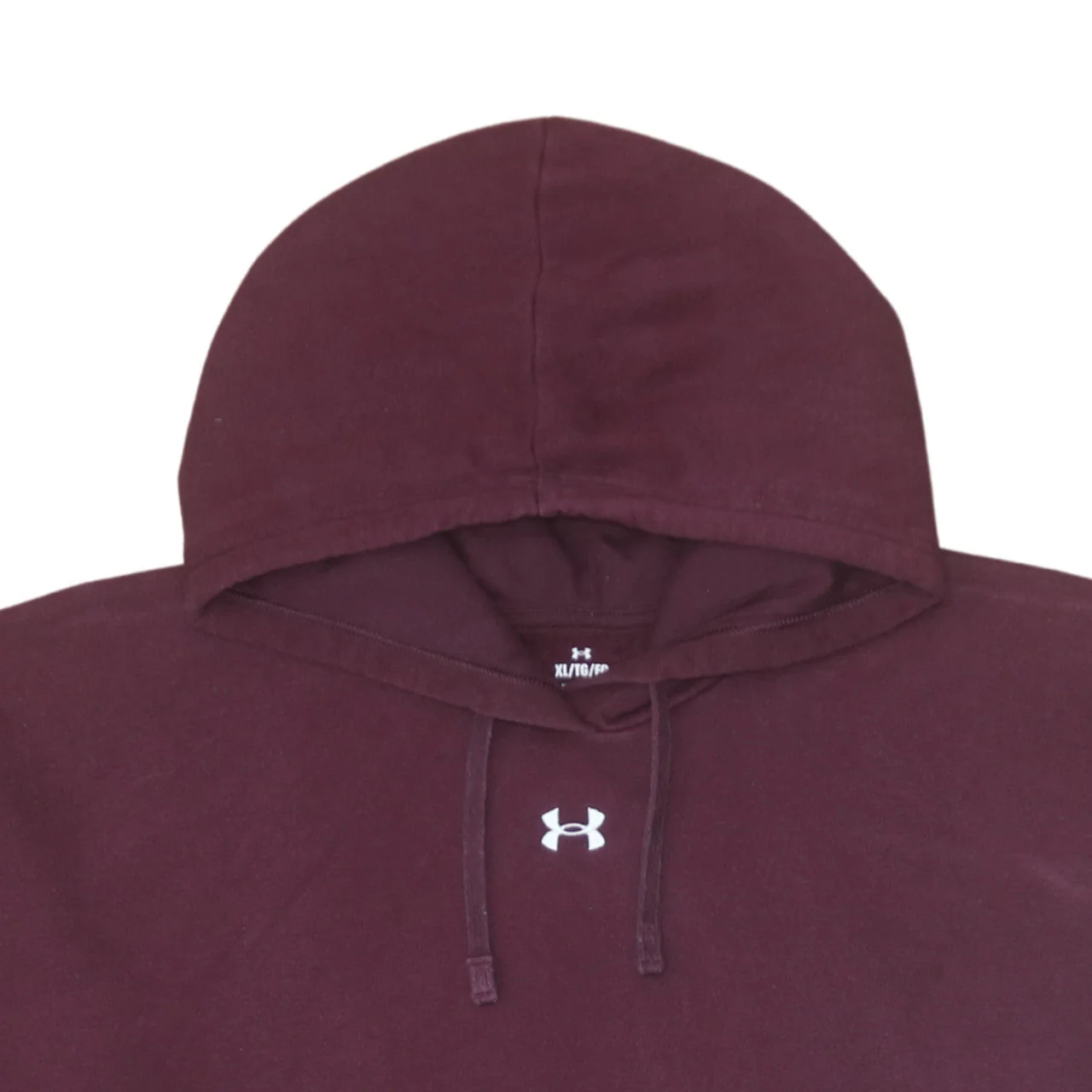 Under Armour Men’s Red Pullover Hoodie XL Fleece Regular Fit - Image 6