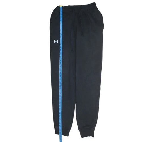 Under Armour Mens Black Fleece Jogger Trousers Size M - Image 3