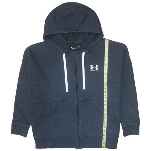 Under Armour Men's Black Full Zip Hoodie Size L Casual Sportswear - Image 3