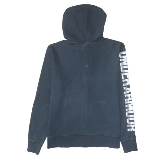 Under Armour Men's Black Full Zip Hoodie Size L Loose Fit - Image 4