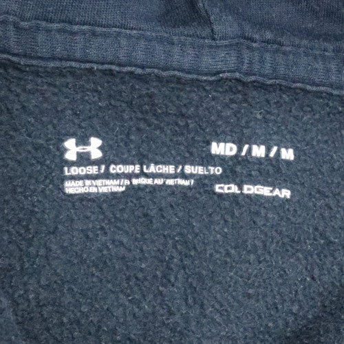 Under Armour Men's Black Full Zip Hoodie Size M Fleece ColdGear - Image 5