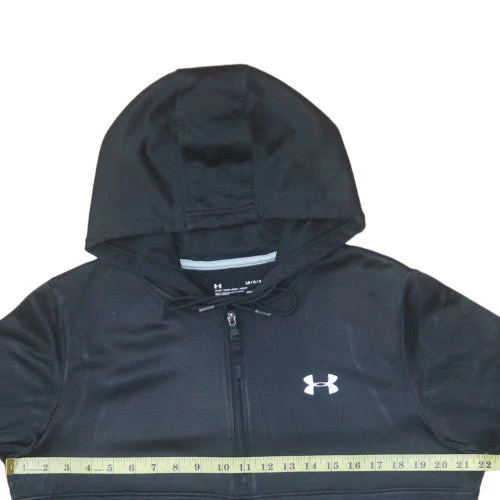 Under Armour Men's Black L 1/2 Zip Sports Hoodie - Image 3