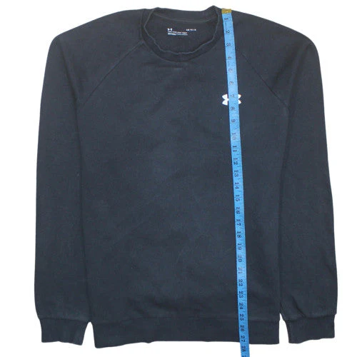 Under Armour Men's Black Large Crew Neck Sweatshirt Loose Fit - Image 3