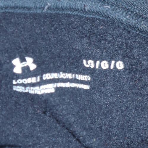 Under Armour Men's Black Large Pullover Hoodie Fleece Sweatshirt - Image 5