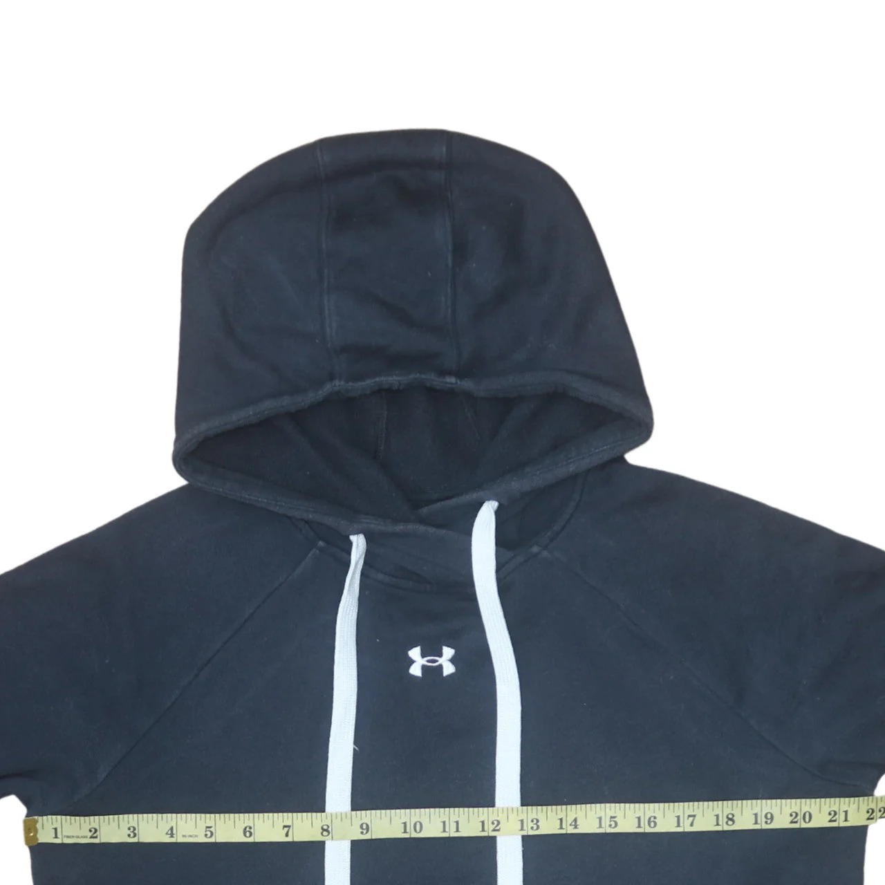 Under Armour Mens Black M Pullover Hoodie Cotton Blend Loose Fit - Image 2