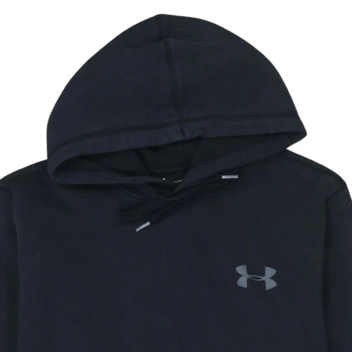 Under Armour Men's Black Medium Pullover Hoodie ColdGear Fleece - Image 6