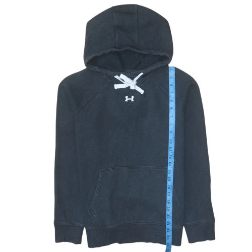 Under Armour Men's Black Pullover Hoodie M Fleece Sportswear - Image 3