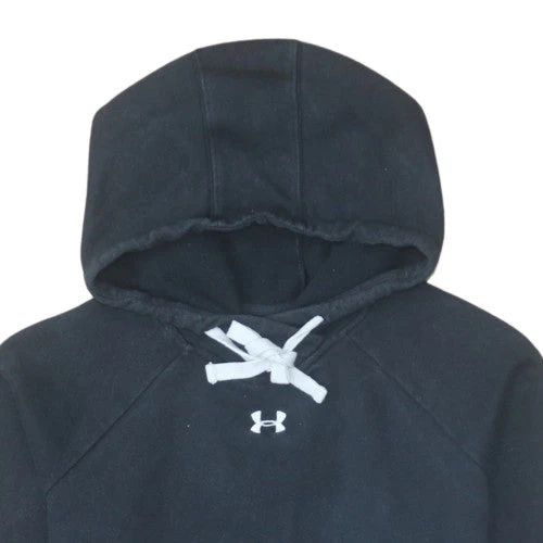 Under Armour Men's Black Pullover Hoodie M Fleece Sportswear - Image 8