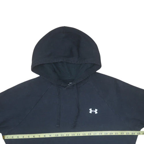 Under Armour Men's Black Pullover Hoodie Size L Loose Fit ColdGear - Image 2