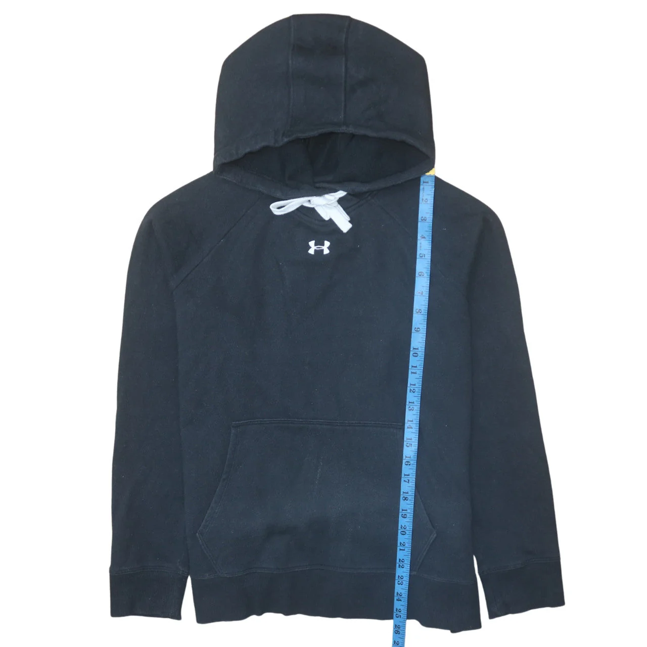 Under Armour Men's Black Pullover Hoodie Size L Sports Fleece - Image 2