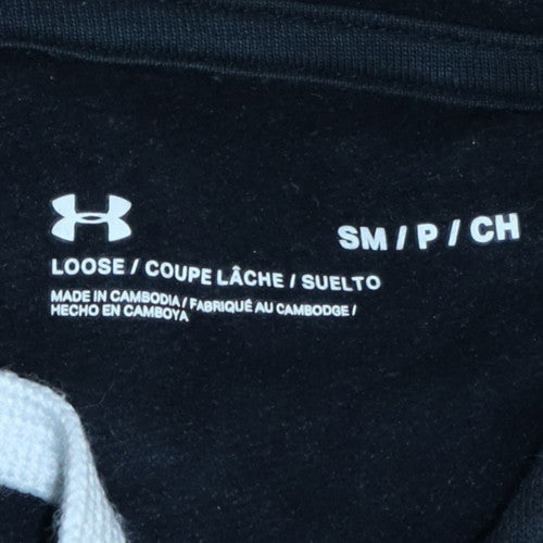 Under Armour Men's Black Pullover Hoodie Small Loose Fit Sportswear - Image 5