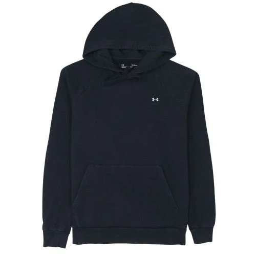 Under Armour Men's Black Pullover Hoodie Small Relaxed Fit Fleece