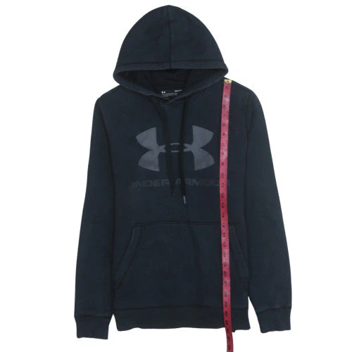 Under Armour Men's Black Small Pullover Hoodie ColdGear Fleece - Image 2