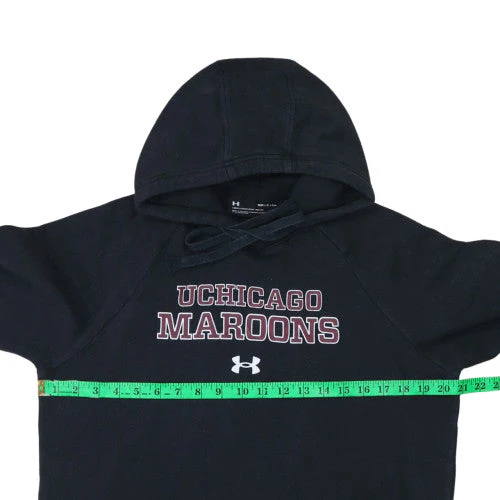 Under Armour Men's Black UChicago Maroons Pullover Hoodie Size S - Image 3
