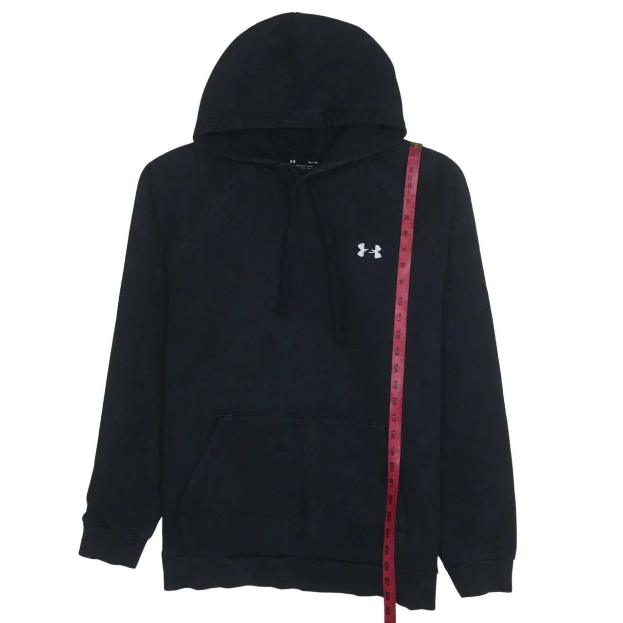 Under Armour Men's Black XL Pullover Hoodie ColdGear Fleece - Image 3