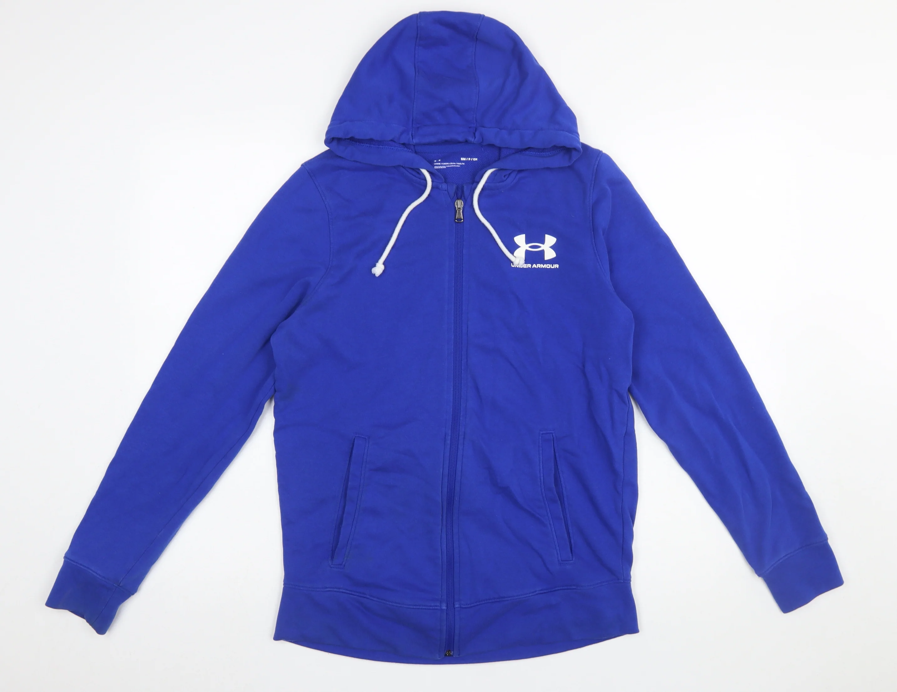 Under Armour Men's Blue Full Zip Hoodie Size S Lightweight Sportswear