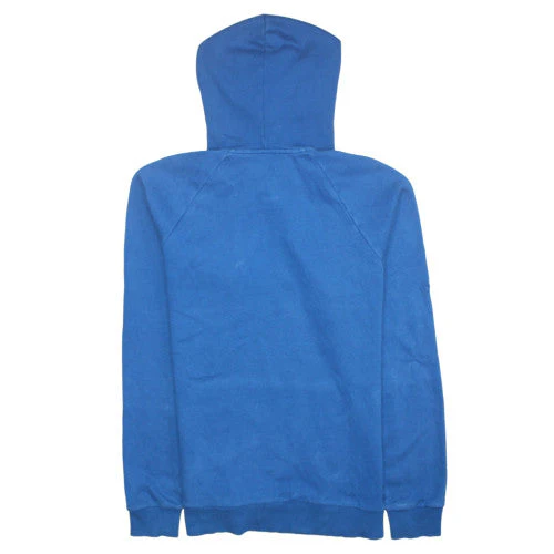 Under Armour Mens Blue Pullover Hoodie L Logo Fleece Sportswear - Image 4