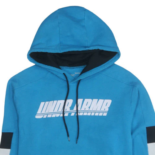 Under Armour Men's Blue Pullover Hoodie Large Fleece Sportswear - Image 7