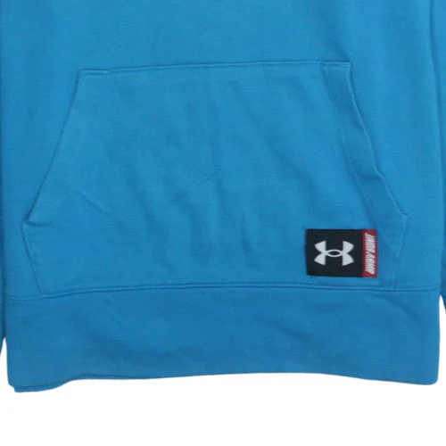 Under Armour Men's Blue Pullover Hoodie Large Fleece Sportswear - Image 8