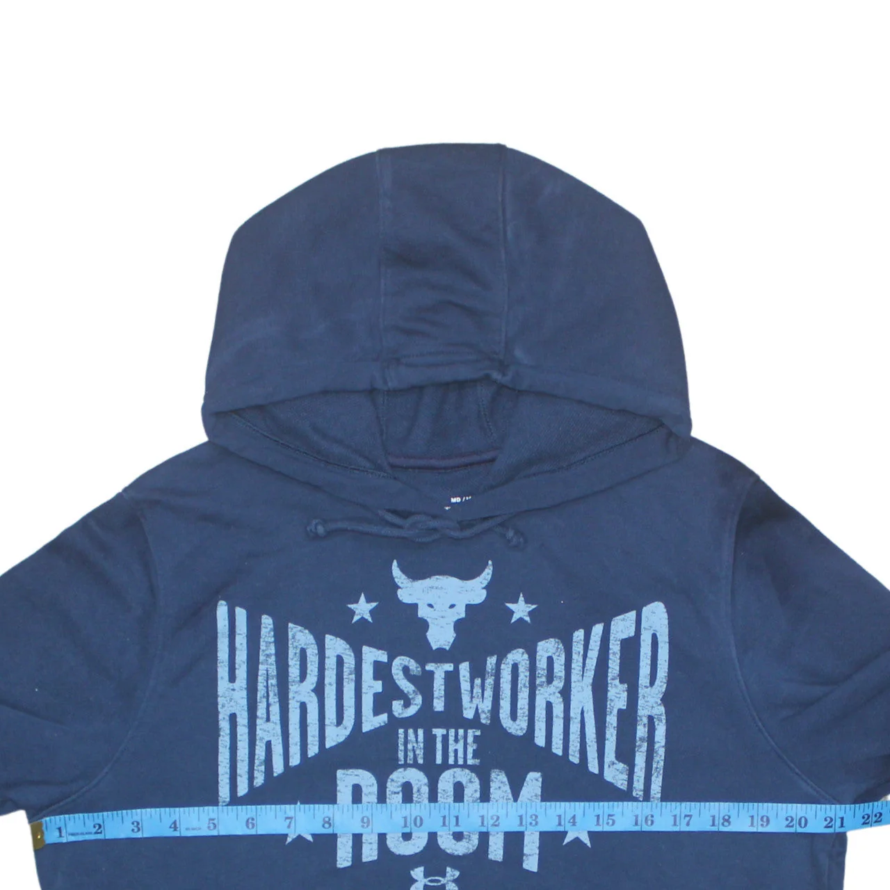 Under Armour Men's Blue Pullover Hoodie M Sports Graphic - Image 2