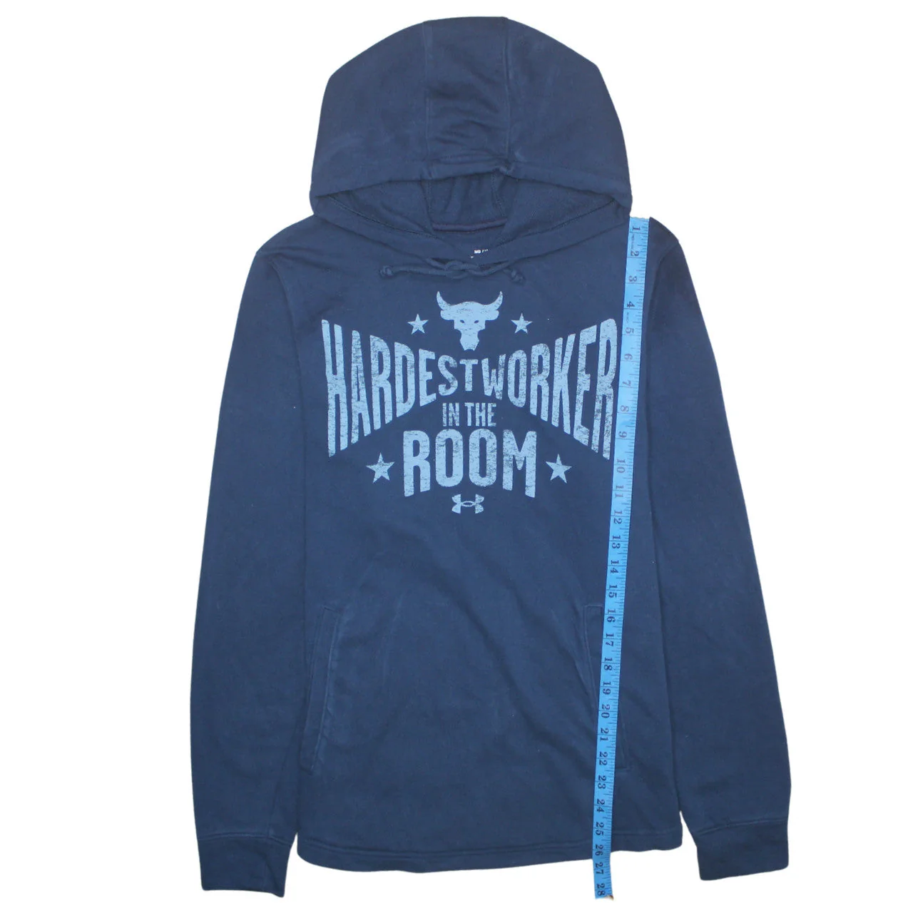 Under Armour Men's Blue Pullover Hoodie M Sports Graphic - Image 3