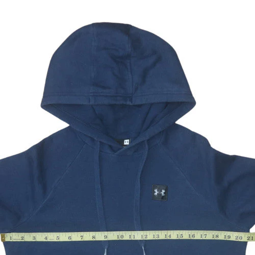 Under Armour Men's Blue Pullover Hoodie Size S Regular Fit Fleece - Image 3